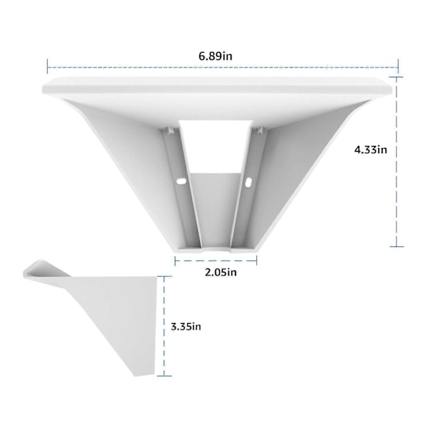 Ruterveggfeste Stabil ABS Ruterbeskyttende Veggmontering for StarLink Mesh Router V2 Mesh Router