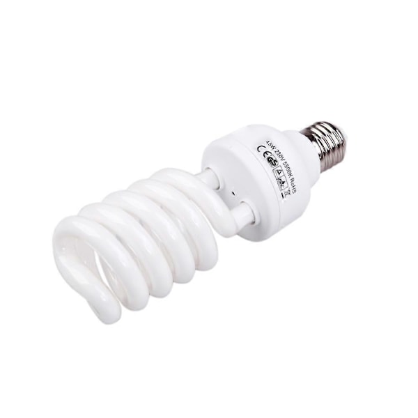 E27 220V 5500K 45W Fotostudio Pære Video Fotografering Dagslys Lampe
