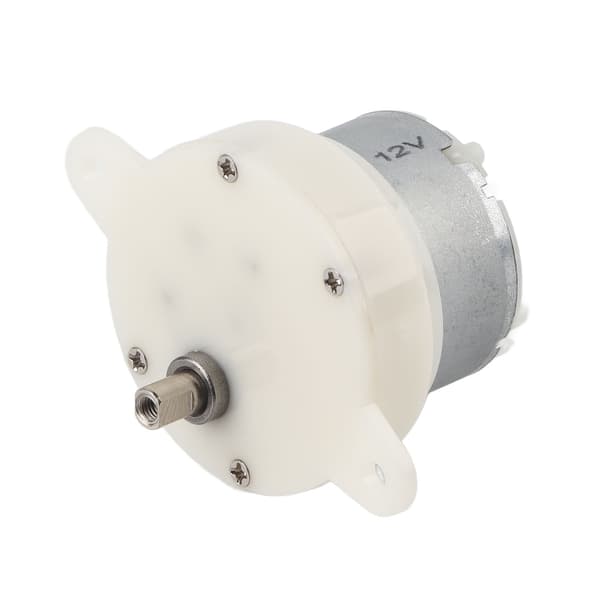 12V Slow Speed Small Gear Motor Gearbox with Terminal Silent Gear Rotation