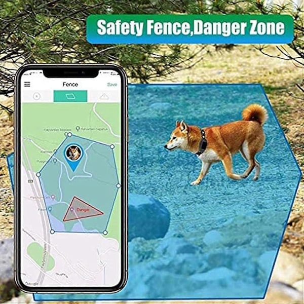 4-pak Kæledyr Kat Hund GPS Tracker Halsbånd Tilbehør Locator Hundefinder med Fjernbetjent Selfie