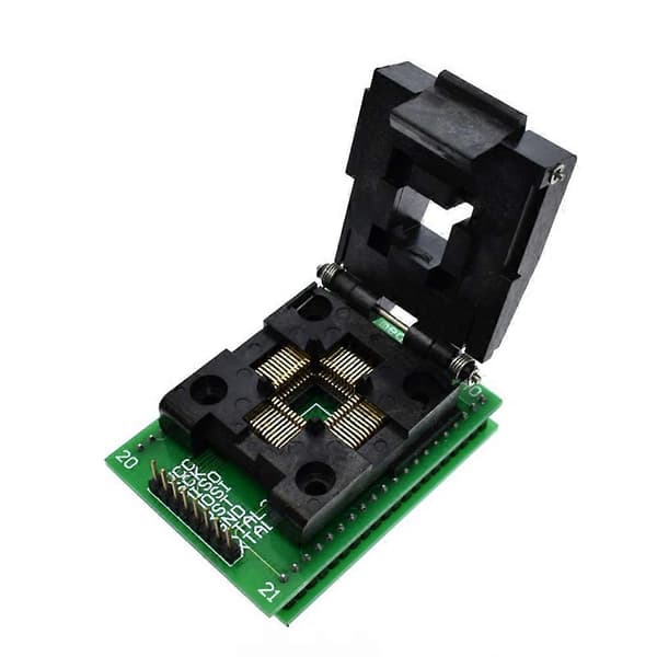 TQFP44 till DIP40 Brännuttag Chip Programmerare TQFP44 Adapteruttag Dip40 Qfp44 ATMEGA16