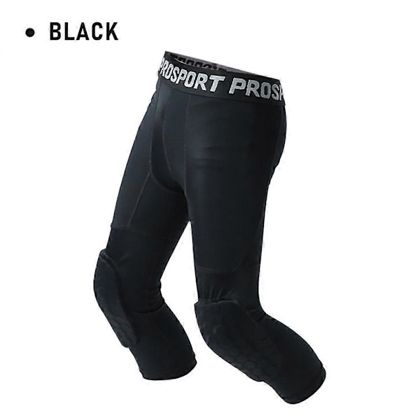 Barn Pojkar Vadderade Sporttights Basket Kompressionstights Atletiska Vadderade Tillbehör Kompressionstights Träningsleggings
