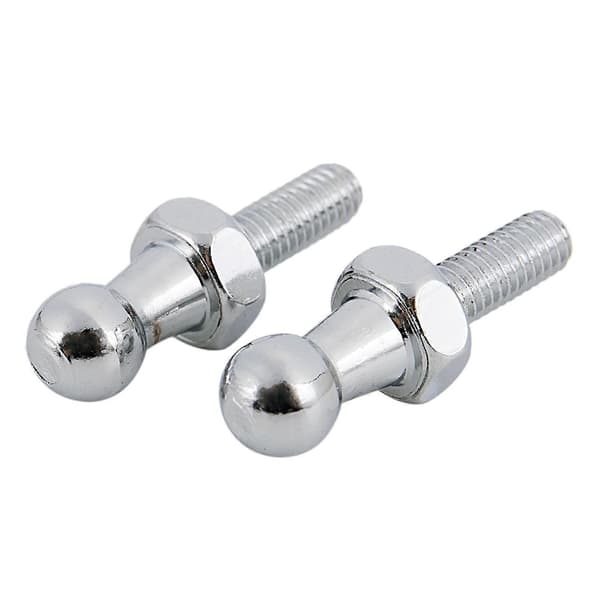 2x 10mm KULLED KULLED M8 för Gasfjädrar Kulformad Lucka STD 002
