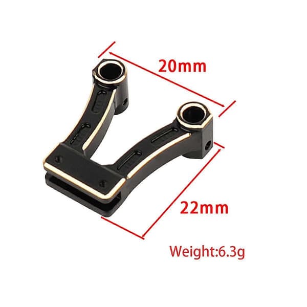 Messing Front Karrosseri Stolpeforbindelse til AXIAL AX24 1/24 RC Crawler Bil Opgraderingsdele