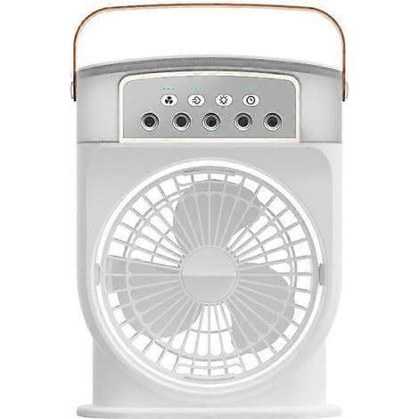 Bordventilator og luftfugter, mini bærbar aircondition, luftkøler til hjem og kontor - AquaForge