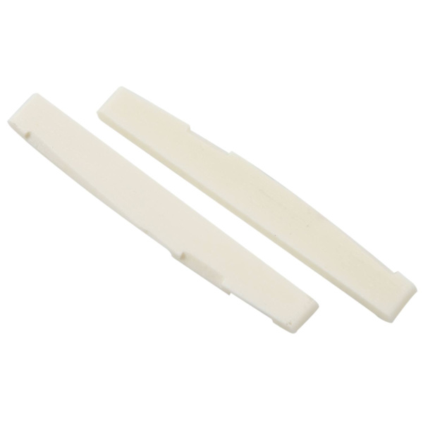 6-strängad akustisk benbrogitarr slitsad sadel gitarrdelar (2-pack)