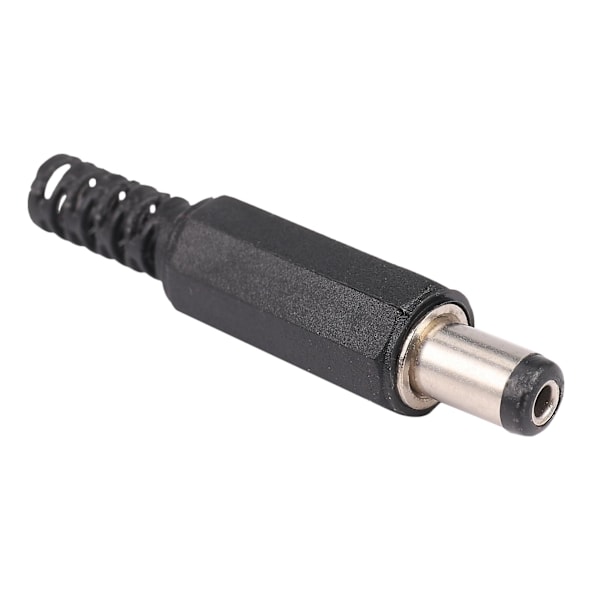 10 st 5,5x2,1 mm hane löd DC fatkontakt plugg jack raka kontakter för DC strömförsörjning LED-lampor switch svart