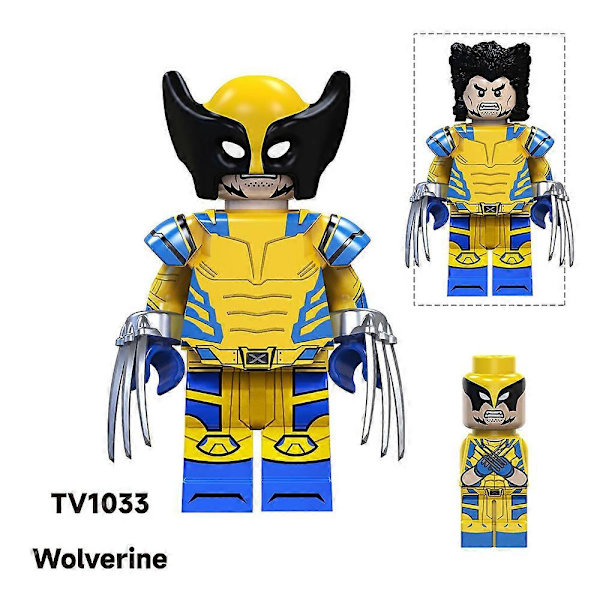 8 stk./sæt Marvel Superhelt Actionfigur Byggeklodser Minifigurer Mini Figurer Legesæt Legetøj Børnefødselsdagsgave