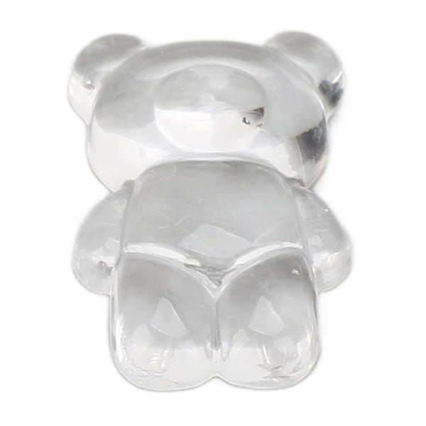 50 st söta tecknade björnformade nagelkonstfärgdisplaykort - transparent akryl för nagellackprover