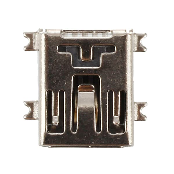 Erstatnings Mini USB Type B Hunn 5 Pins PCB-montert Jack Laderkontakt 10 stk
