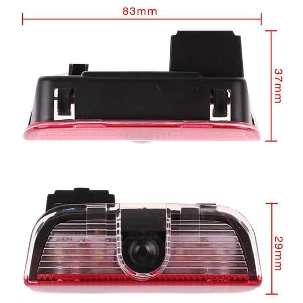 LED Bildørlys - VW - 2 stk - 3D Laser - Energibesparende - Velkomstlys
