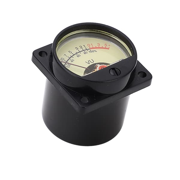 High Accuracy VU Meter, Yellow Dial, White LED Backlit Amplifier Panel VU Meter Head