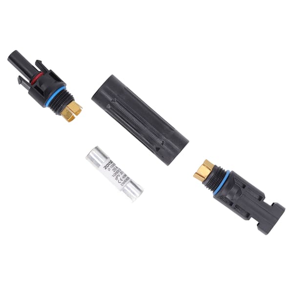 Solcellekontakt IP67 Vanntett Solcellesikringsholder for Solcellepanelkobling 1000V 20A