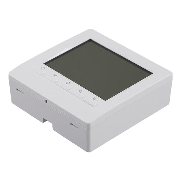 Programmerbar Digital Termostat 3A Ukentlig Romtemperaturkontroller for Effektiv Oppvarming Hvit Bakgrunnsbelysning