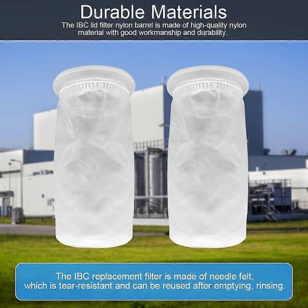 PCS Nylon IBC Filter, IBC Regnvannstank Filter Vaskbart IBC Erstatningsfilter Nylon Dekselfilter - IBC Tankdeksel Tilpasning (105mm)