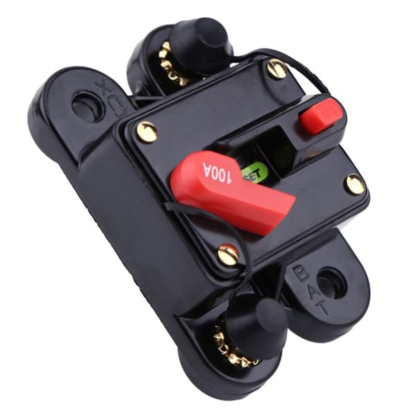 12V Bil Marine Båd Stereo Lyd Nulstil Sikring Afbryder - 100A