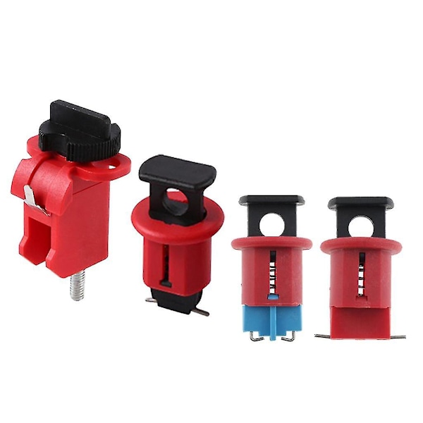 Set med 4 Miniatyrströmbrytare Låsning Mcb Låsningar Säkerhetsanordning