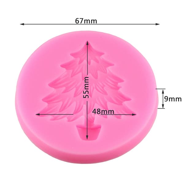 Jul Silikon Bakeform DIY Flere Dekorative Kake Fondant Sjokoladeform (#19)