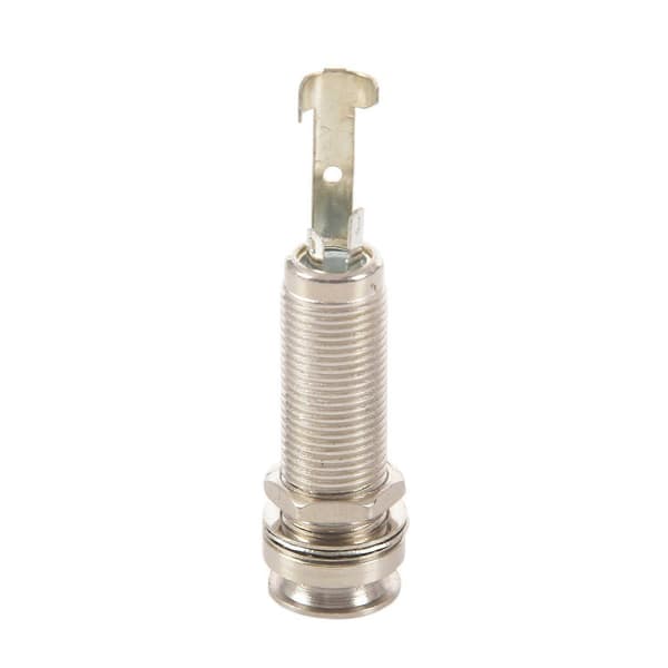 Cylinder Clip Ändstift Mono Panel Utgång Jack Uttag För Elgitarr Bas 6.35mm