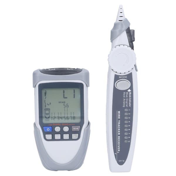 RJ45 Network Cable Tester LCD POE Wire Tracker Line Finder Multifunction with Carrying Case