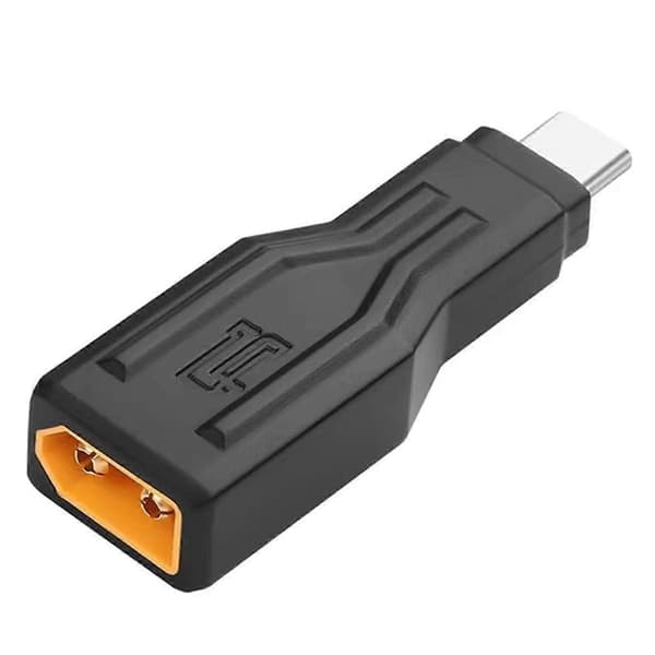 XT60 til USB C Adapter Energilagring XT60 Hann til Type-C Hann 100W 20V Ladekontakt for Bærbare Datamaskiner LED Robotstøvsuger