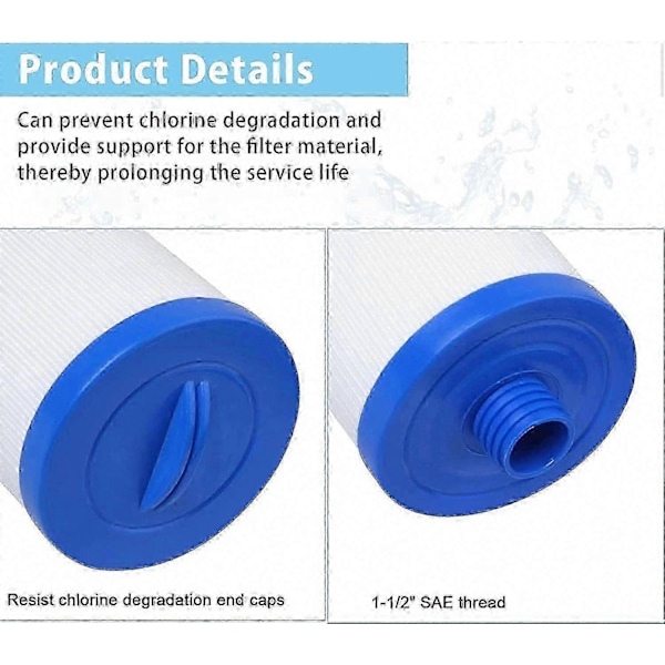2-pak patroner til Jacuzzi-filter, til spabade, Unicel 6CH-940