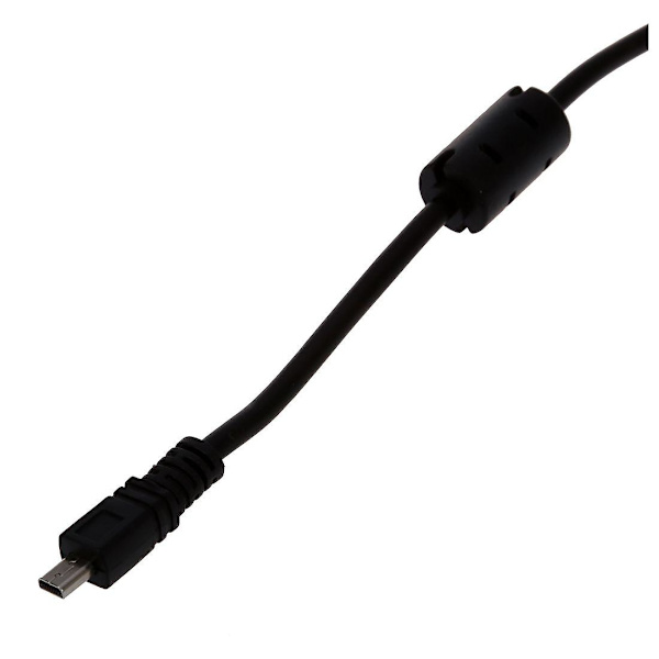 Sort USB 2.0 A til 8-polet Mini B-kabel med ferrit - 1,5 m / 59 tommer til CoolPix P90