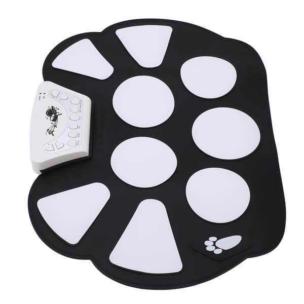 Roll Up Drum Kit 9 Pads Portable Electronic Drum Set Drum Practice Pad for Beginners Kids