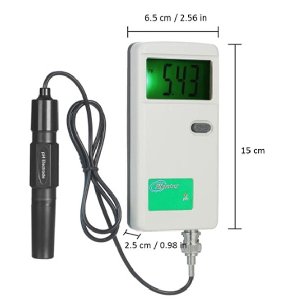 Digital PH-måler Høj Præcision PH-tester Baggrundsbelyst Display Vandkvalitetstester til Laboratorium Drikkestank