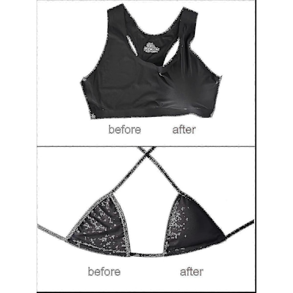 3 Par BH-inlägg Bikini-inlägg BH-inlägg Push-up-inlägg, Triangelform