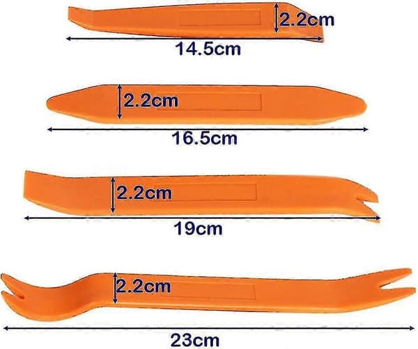 Universal 4-pack Nya Bilklämmor Panel Audio Video Instrumentbräda Demonteringskit Installera Pryverktyg