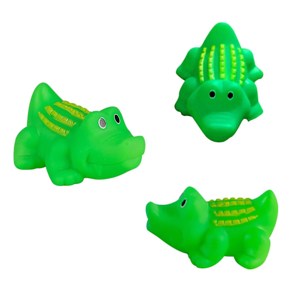 10/20 st Mini Gummikrokodill Badleksaker, Gummikrokodill Kvittrande Barnleksak