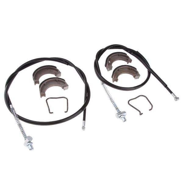 Forreste og Bageste Bremseskabel & Bremsesko til Yamaha PW PY 50 PY50 PW50 Peewee50