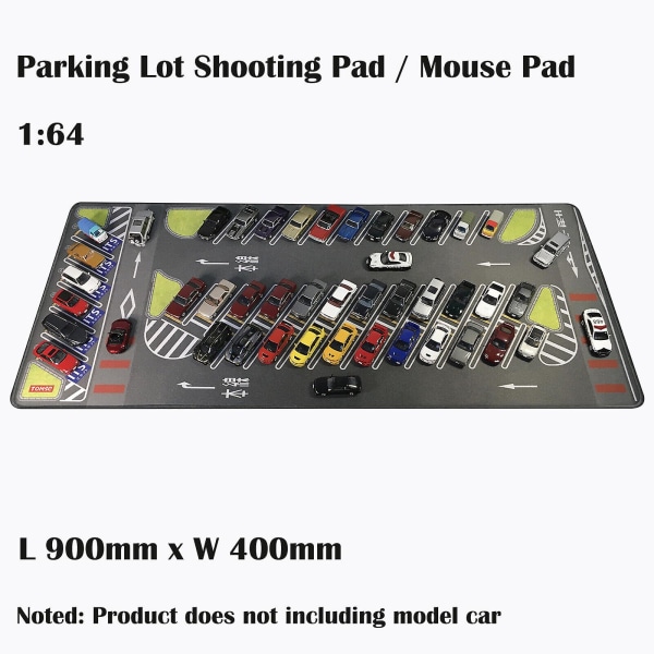 1/64 Parkeringsplads Matte Modelbil Køretøjs Scene Display Stor Garage Legetøj Mus Pad *1 W