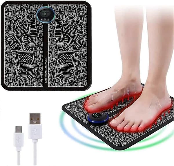 Fotmassageapparat, Elektrisk, EMS Intelligent För Avkoppling, Portabel--