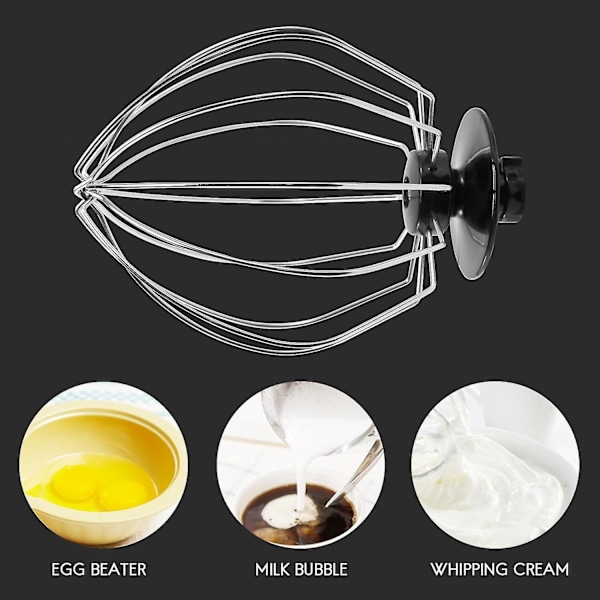 Ballongvisp i rustfritt stål, kompatibel med Epro Flour Cake Balloon Whisk Egg