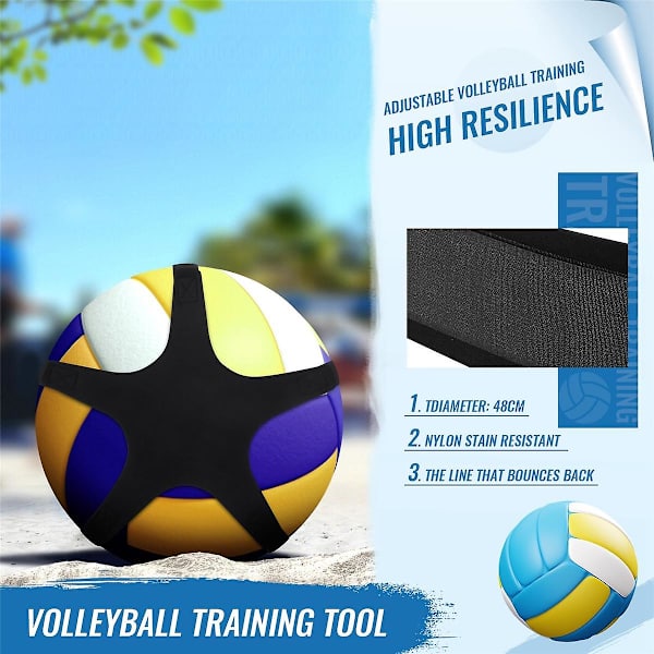 Justerbart volleybollträningsbälte - Volleybollträningsutrustning för serve- och armsvingsträning