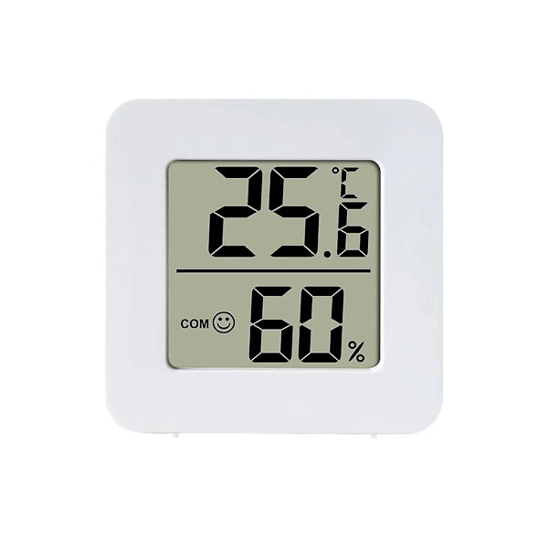 5-pack Mini Digital LCD-display Temperatur och Fuktighet Meter Sensor Väggmonterad Inomhus Rum Väder