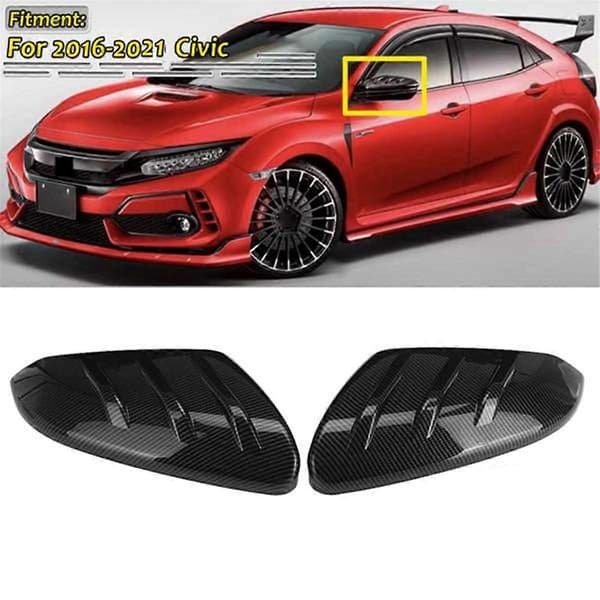 Sidespejlskappe i kulfiber til Honda Civic 2016-2021