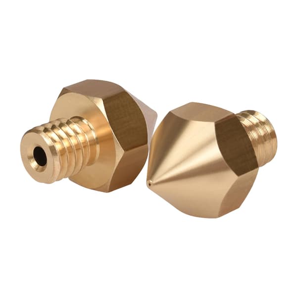 10 stk. gule messingdyser for BIQU B1 um2 3D-printer 1,75 mm dyser