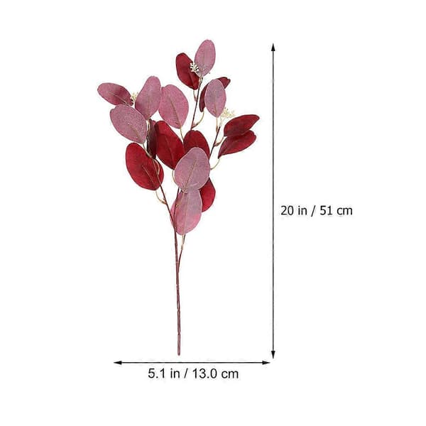 8 stk. Kunstige Eukalyptusstilker Blomsterarrangement Dekor Vasefyll Eukalyptusblad