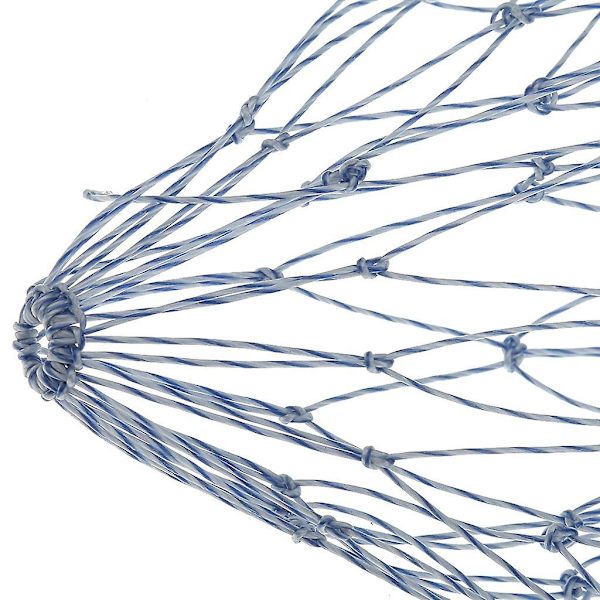 4x Bærbar Nylon Fiske-Landingsnett med Rombisk Maske - 50cm