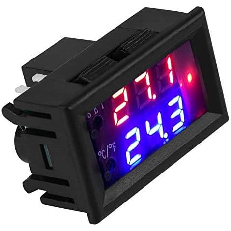 DC 12V Digital Termostat Universal Digital Temperaturregulator med Sensor, Temperaturmåleområde: -50℃ til 110℃