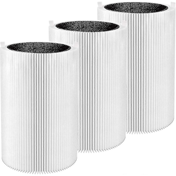 3-pack Blå Pure 411 Ersättning Kompatibel med Blueair