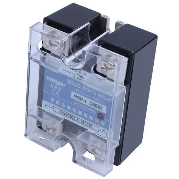 5X -1 D4825 Yksivaiheinen Solid State -rele SSR 25A DC 3-32 V AC 24-480 V
