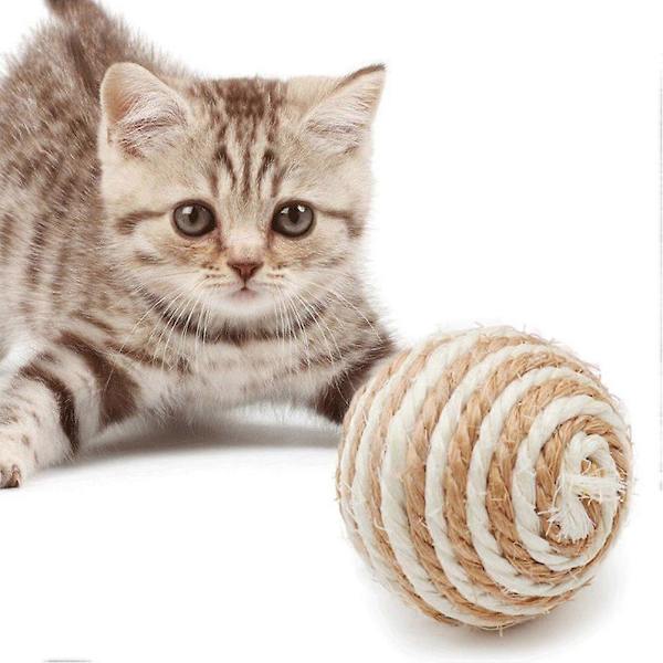 7 stk. Kat Reb Bolde Bid-resistente Katte Skrabe Bolde Lyd Bolde Tilfældig Farve