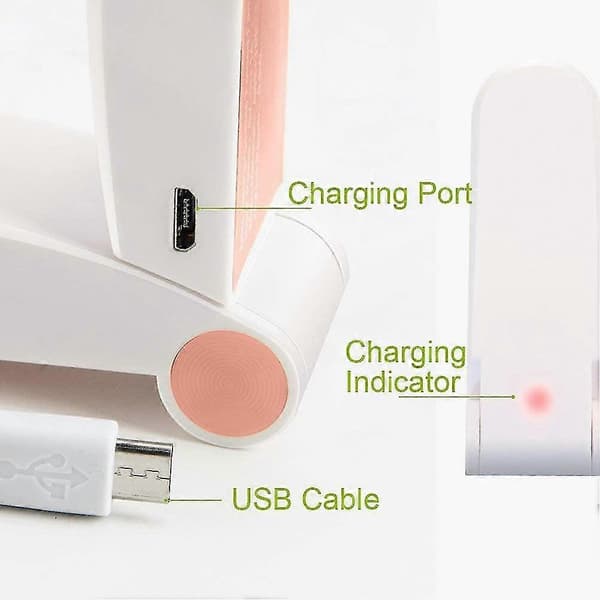 Mini Elektriske Håndholdte Vifter (pink)