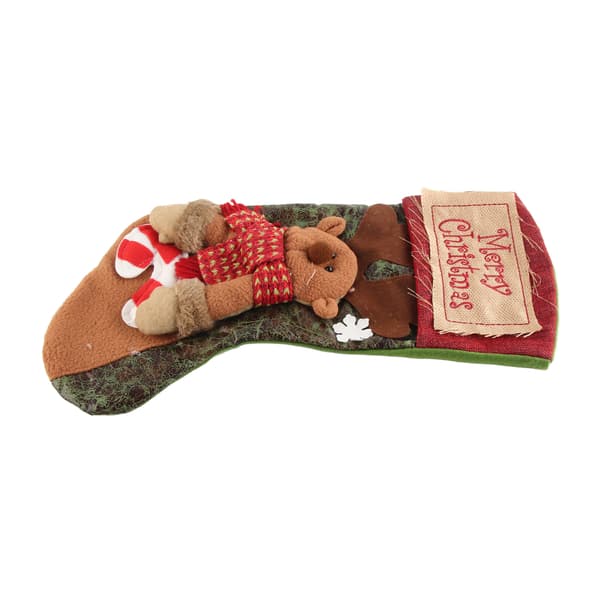 Personalized Moose Christmas Stocking Handmade Gift Exchange Party Favor Hanging Decor