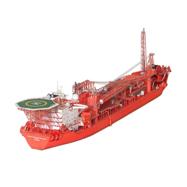 Norjalainen FPSO-öljyalus 3D-paperimalli