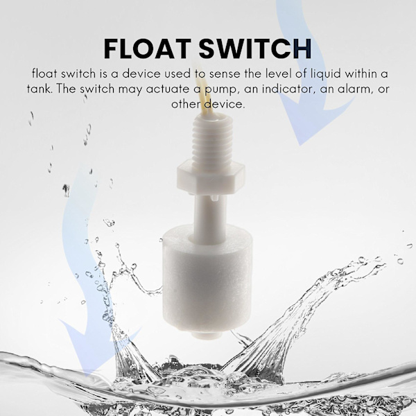 uxcell 5 stk. ZP4510 Flydende Vandniveau Sensor Lodrette Flydeskiftere
